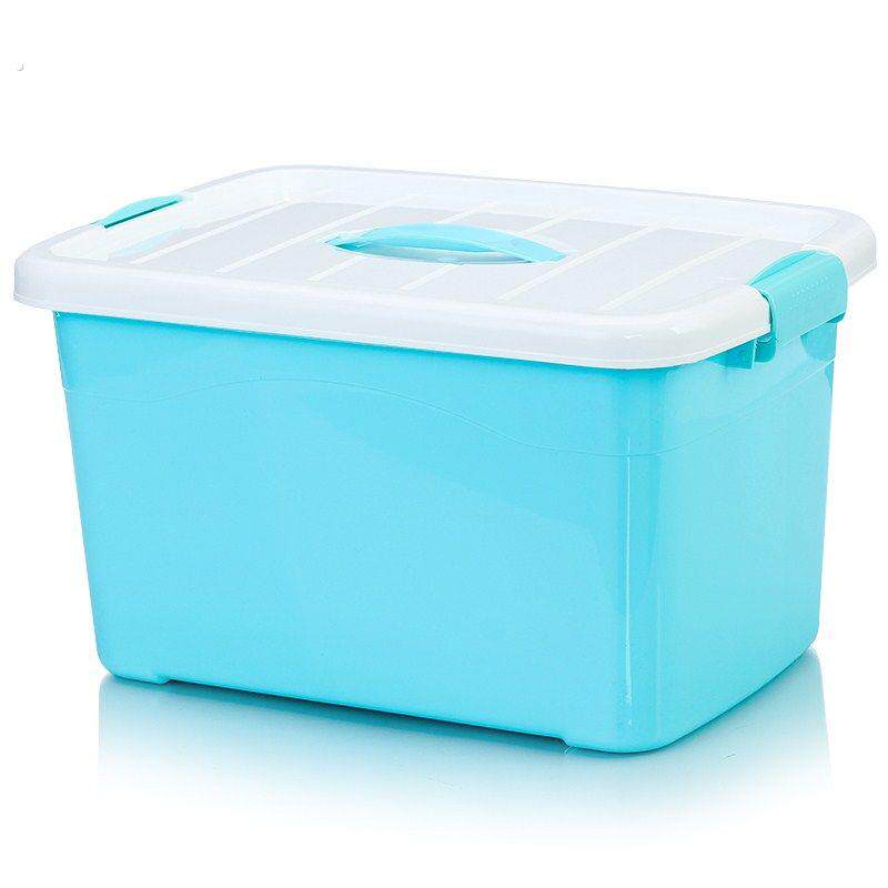 朔料塑料寝室容量透明宝宝储存小号收纳箱大号长方形家用卧室整理