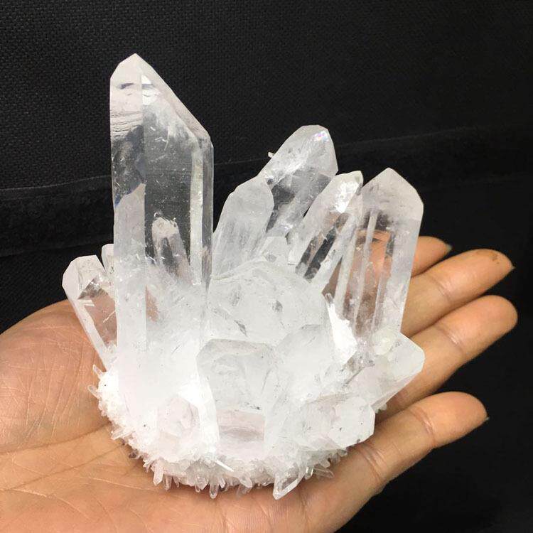 绿幽灵晶簇绿色白色水晶簇矿物标本奇石生态景观家居摆件