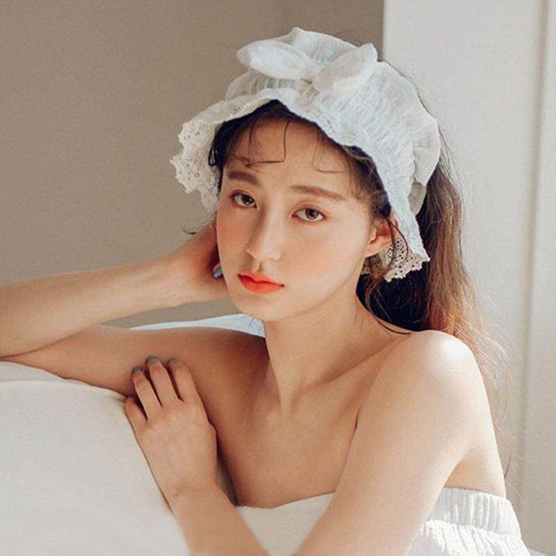2020新品韩国小清新甜美蕾丝花边蝴蝶结发带洗脸头带女发饰