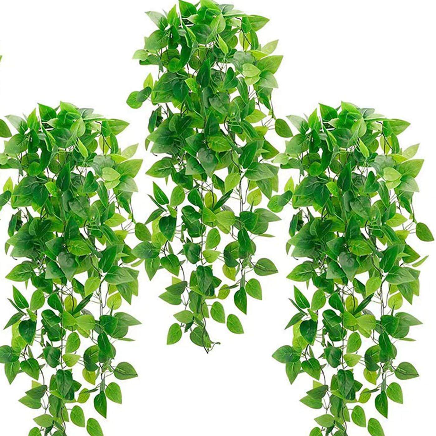 仿真绿萝假植物藤蔓装饰塑料假花藤条客厅室内墙面壁挂花吊篮树叶
