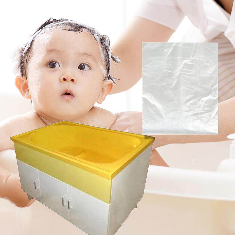 130*160婴儿游泳馆洗澡池一次性浴膜宝宝幼儿童洗澡盆单片塑料膜