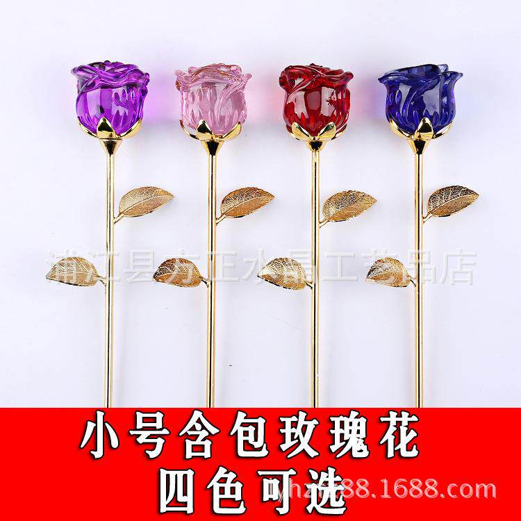 各种水晶七夕情人节礼品 水晶玫瑰花浪漫礼品