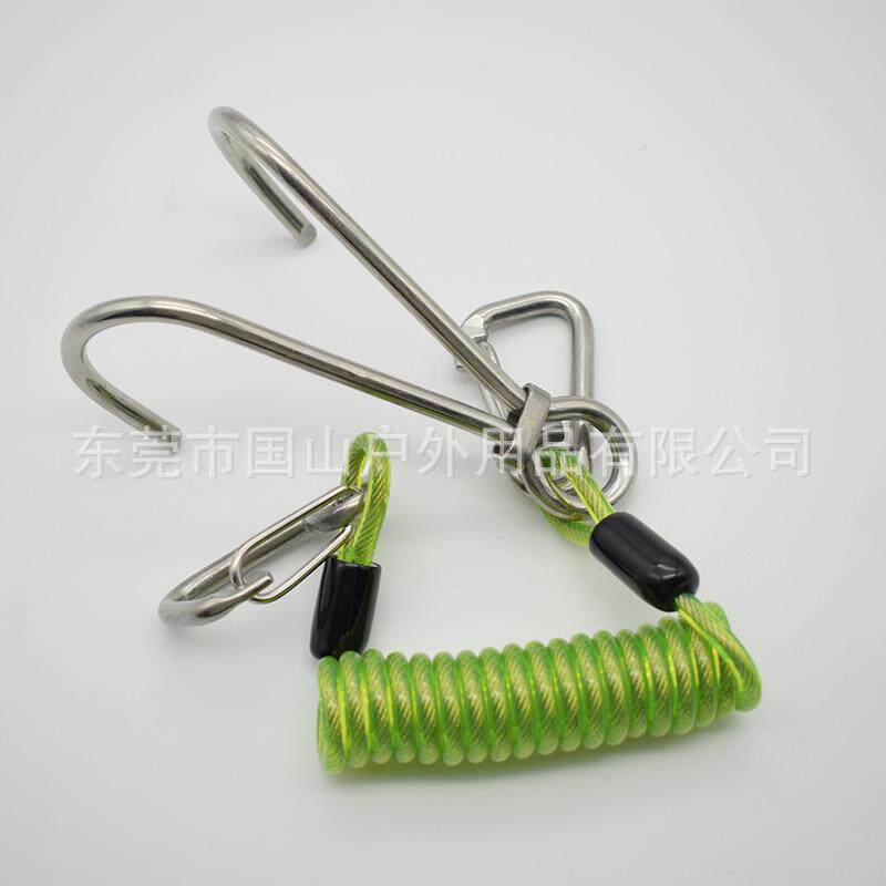 彩色包胶TPU钢丝绳潜水弹簧钢丝绳塑胶弹簧钢丝绳防失手工具绳