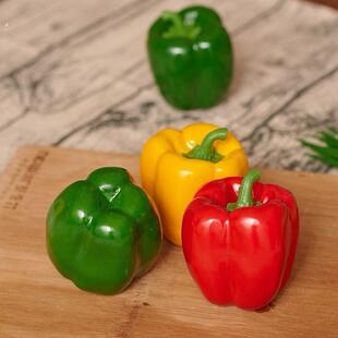 仿真蔬菜模型辣椒菜椒果蔬食物食品摆件展厅橱窗装饰拍摄道具