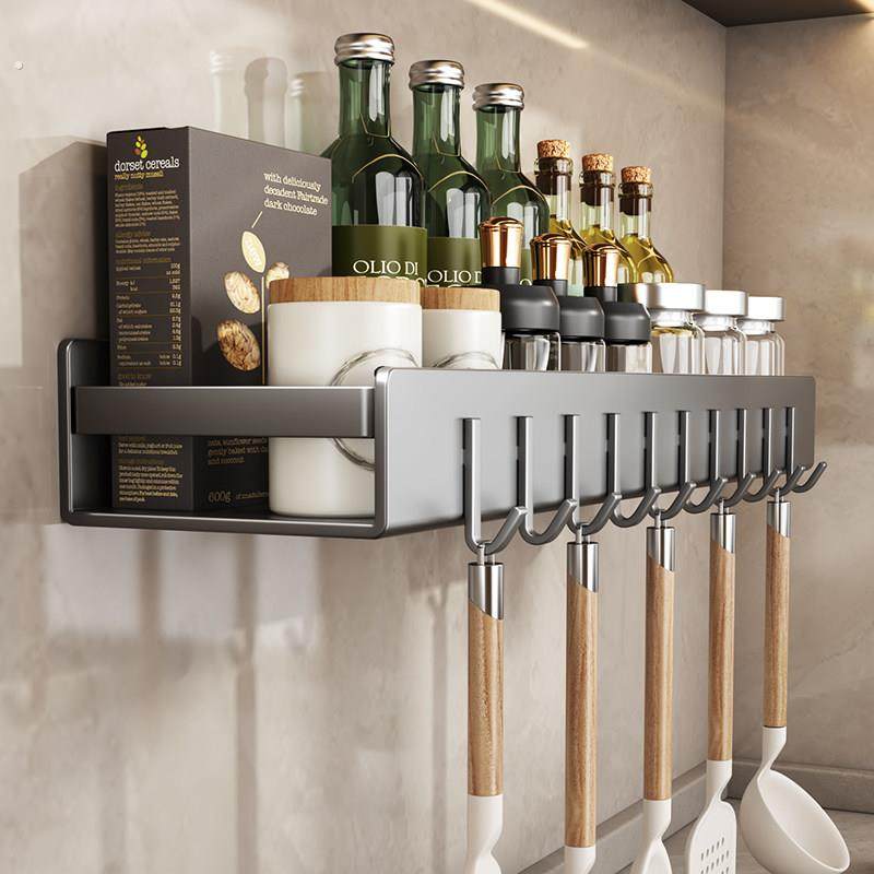 厨房置物架免打孔壁挂式刀架调料品调味品用品挂架多功能收纳架子,厨房/烹饪用具,调料置物架,淘宝优惠券,粉丝福利购,淘宝优惠卷
