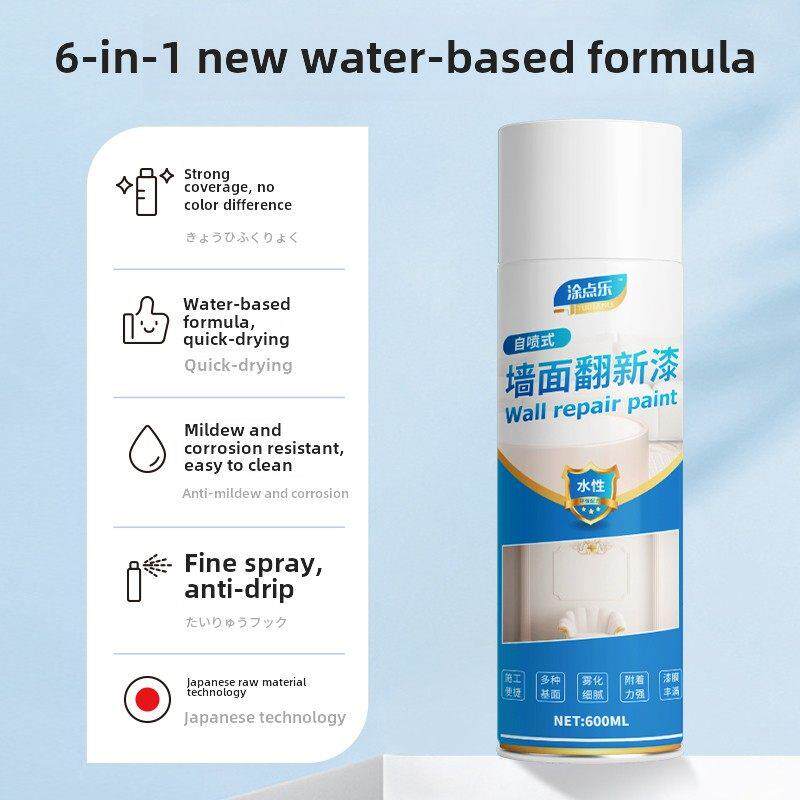 墙体自涂白色乳胶漆墙体修补除霉防霉刷墙人工补孔腻子粉墙面膏