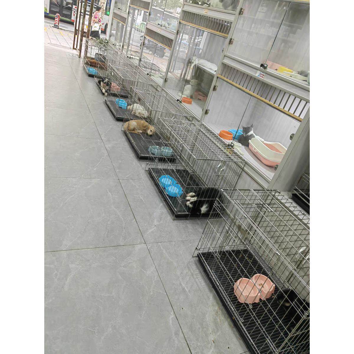 嘉盈内销款不锈钢笼狗笼猫笼折叠笼鸽子兔子鸡舍笼中小型宠物用品