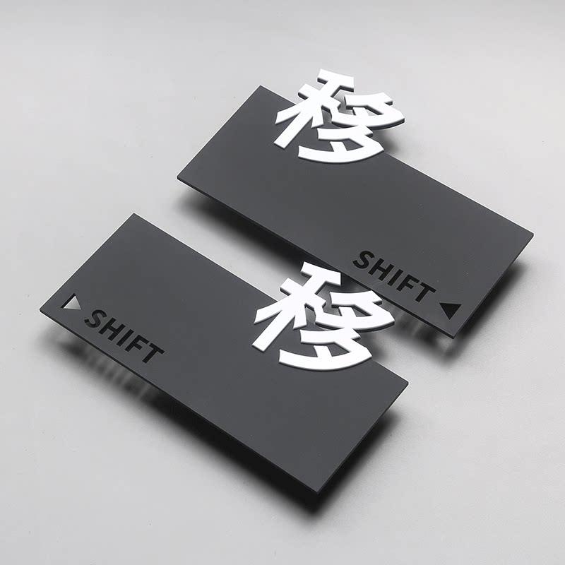 移动门提示贴标识牌推拉门贴自动门玻璃门贴指示牌标志牌贴纸定制
