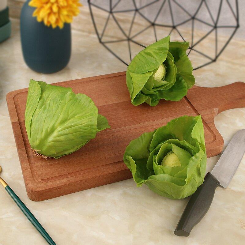 彷真蔬菜模型水果卷心菜青菜假果蔬摆件展厅店铺橱窗装饰拍摄道具