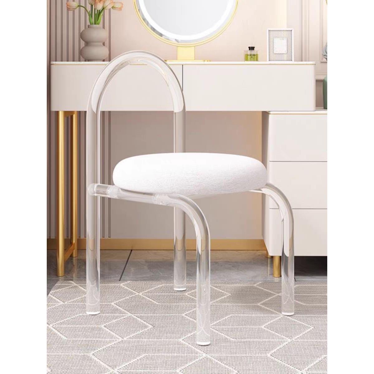 压克力网红椅化妆椅卧室化妆凳子化妆台凳子化妆椅子化妆台凳