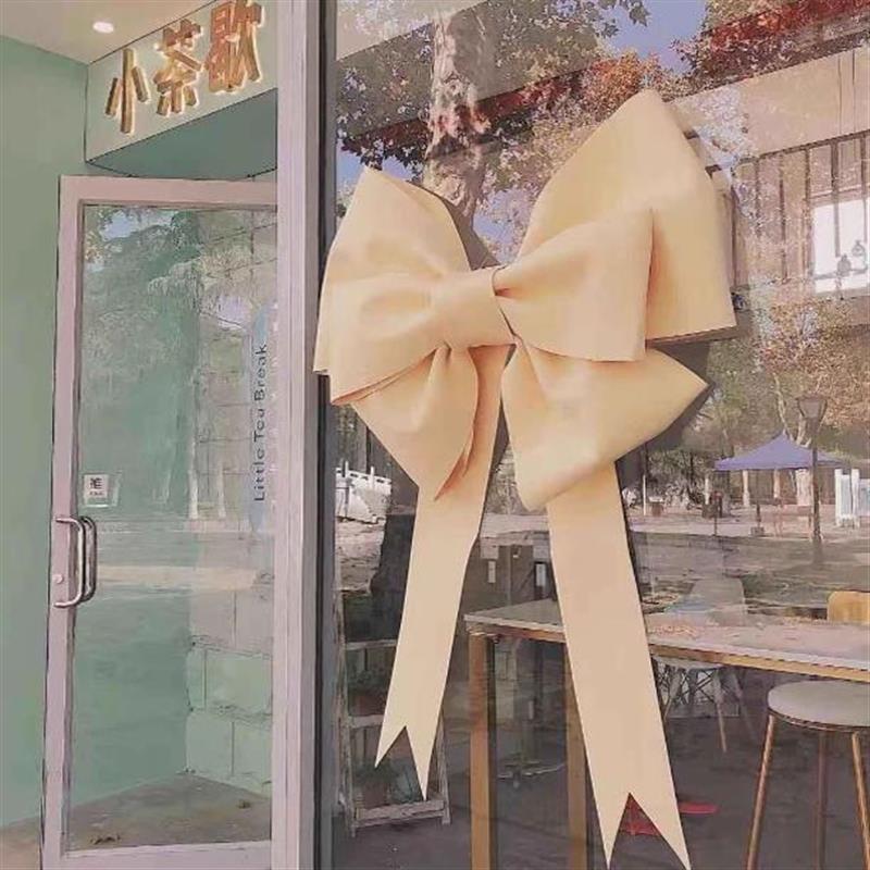 巨型橙色大蝴蝶结 网红服装店超大海绵蝴蝶结挂墙装饰网红拍照diy