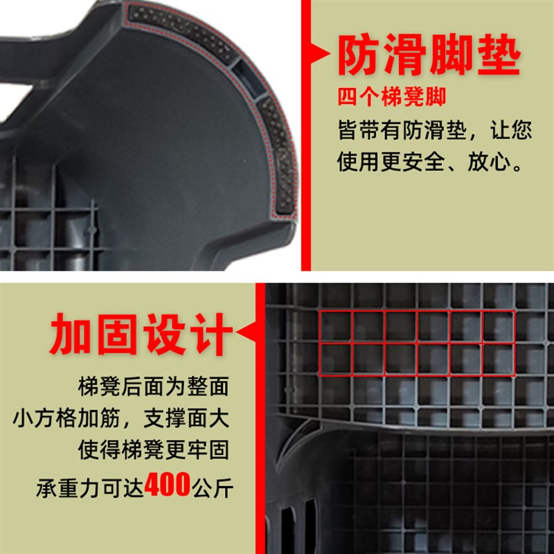 擦车洗车凳子家用二两步梯凳脚踏多功能塑料两用梯凳登高低凳