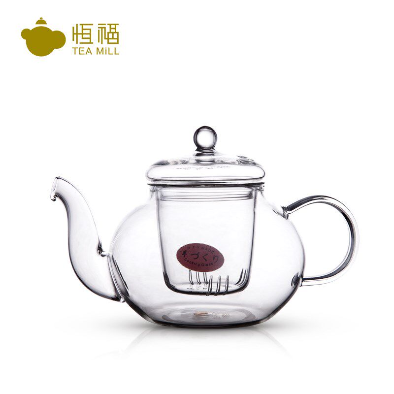 恒福玻璃茶壶耐热高温加厚过滤泡茶器家用功夫红茶具单个花茶壶