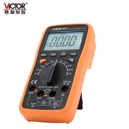 VICTOR胜利VC86D数字万用表 电脑通讯模拟条 高精度万用表 电压表