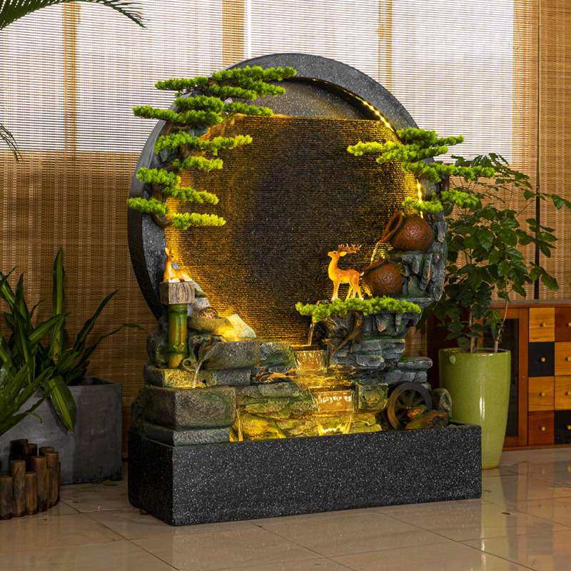 水幕墙假山喷泉流水屏风隔断户外装饰花园庭院造景大摆件酒店公司,家居饰品,流水摆件,淘宝优惠券,粉丝福利购,淘宝优惠卷