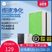 A420 适配夏普空气净化器过滤网FU S集尘HEPA滤芯套装 A420S