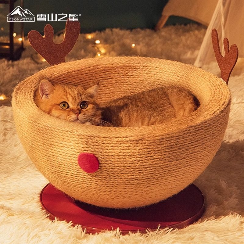 剑麻猫窝猫抓板一体耐抓耐磨猫爬架猫屋不掉屑磨爪猫抓柱猫咪玩具,宠物/宠物食品及用品,猫窝/屋/帐篷/沙发,淘宝优惠券,粉丝福利购,淘宝优惠卷