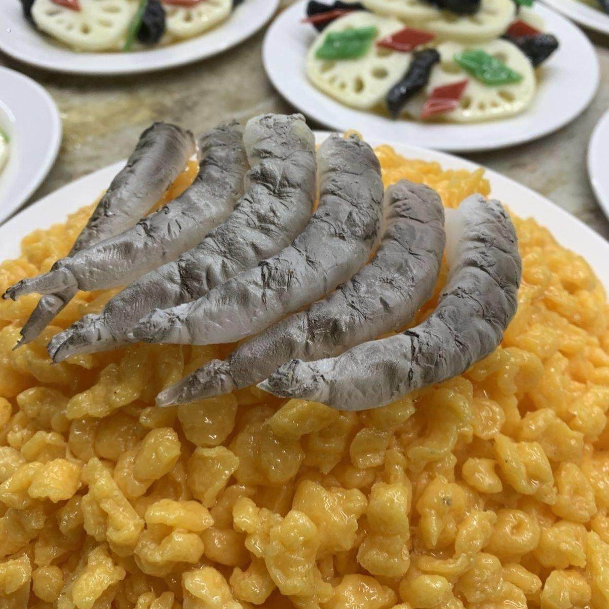 虾仁清蒸虾白灼虾龙虾海鲜模型食品模型仿真菜假菜虾仁海鲜道具