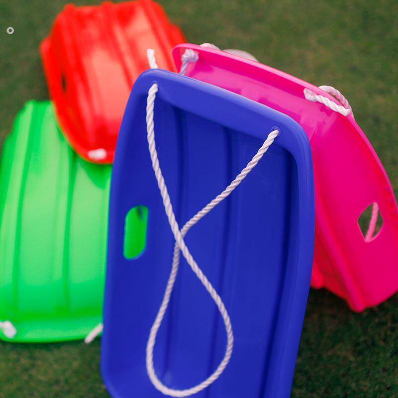 户外儿童滑滑梯屁股坐滑雪片雪橇车爬犁滑草板小孩成人划草垫雪地