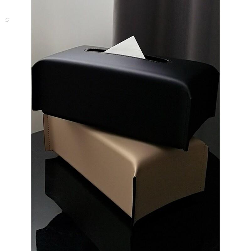 ins轻奢风经典皮质抽纸盒家用客厅茶几高级感装饰纸巾盒子