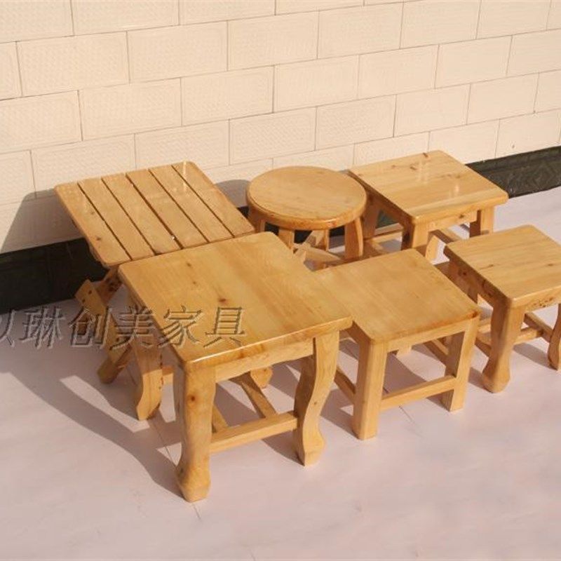 实木凳柏木矮凳儿童椅子靠背折叠椅木质小板凳圆凳小方凳小木凳子,住宅家具,矮凳,淘宝优惠券,粉丝福利购,淘宝优惠卷