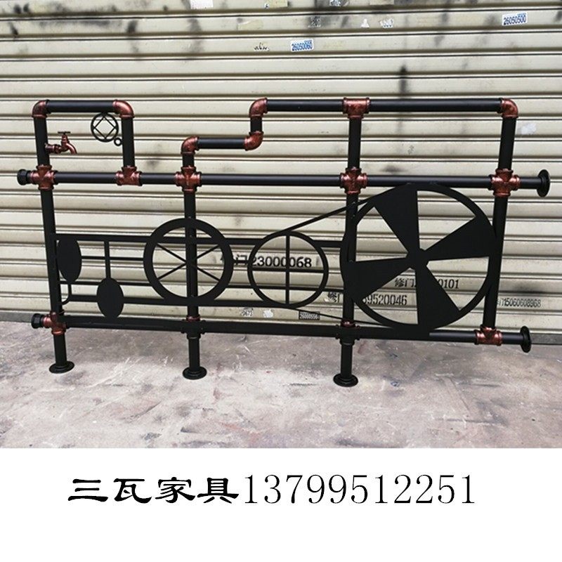 loft工业水管楼梯扶手餐厅阁楼栏杆飘窗护栏酒吧铁艺复古围栏装饰,全屋定制,楼梯扶手,淘宝优惠券,粉丝福利购,淘宝优惠卷