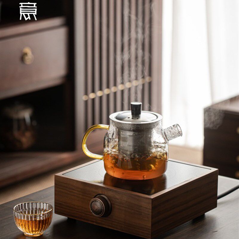 班意 泡茶壶304不锈钢过滤茶杯办公水杯有盖内胆带把泡茶杯