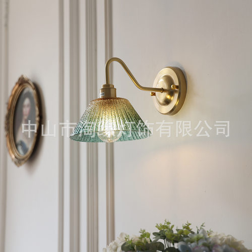 180彩色碗壁灯床头卧室led弯管灯简约北欧创意美式过道宾馆墙壁灯