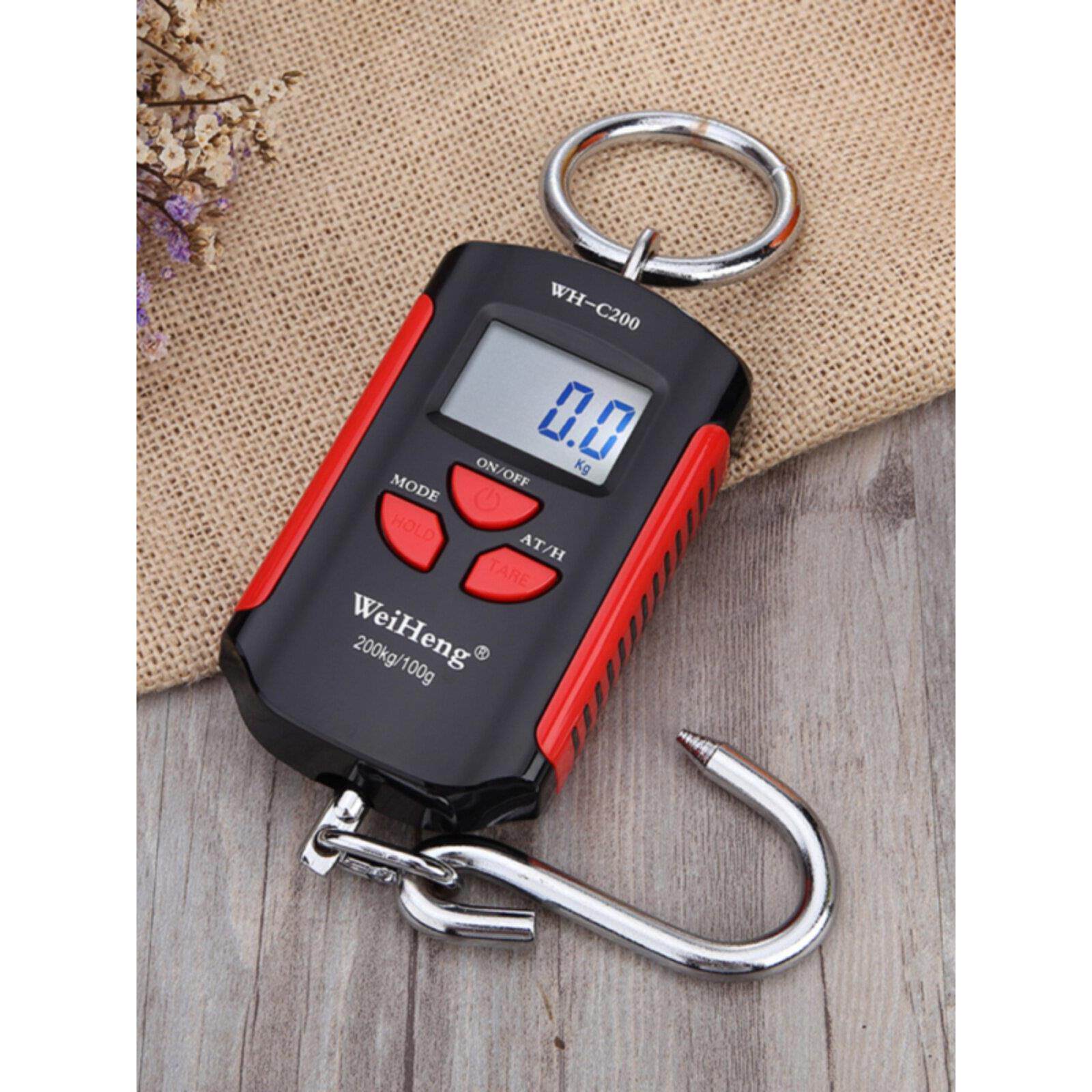 威衡手提电子秤弹簧家用200kg高精度小型便携式快递称挂钩拉力挂