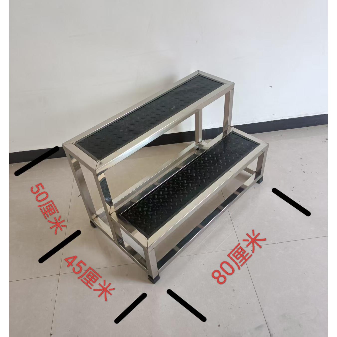 加宽踏步台阶脚踏凳梯凳步梯台阶二三步梯脚踏台家用不锈钢台阶凳