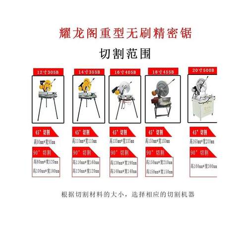 金王星精密锯铝机 铝型材切割机45度铝合金型材切割机12/14/16寸