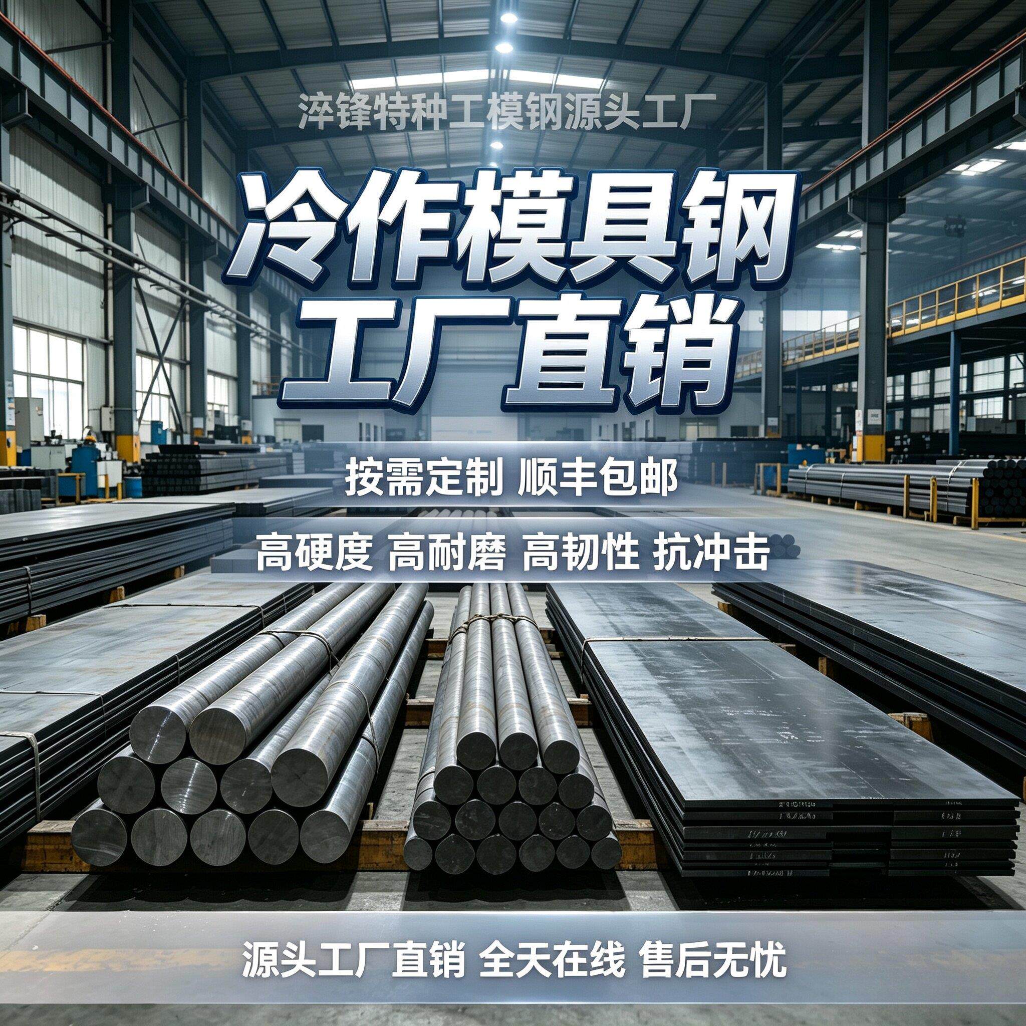 Cr12MoV SKD11 SKS3 圆钢 刀胚 合金模具钢 低变形冲头料 可零切