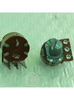 库存 149型单联带开关电位器B500K 90度弯脚 柄长15MMF
