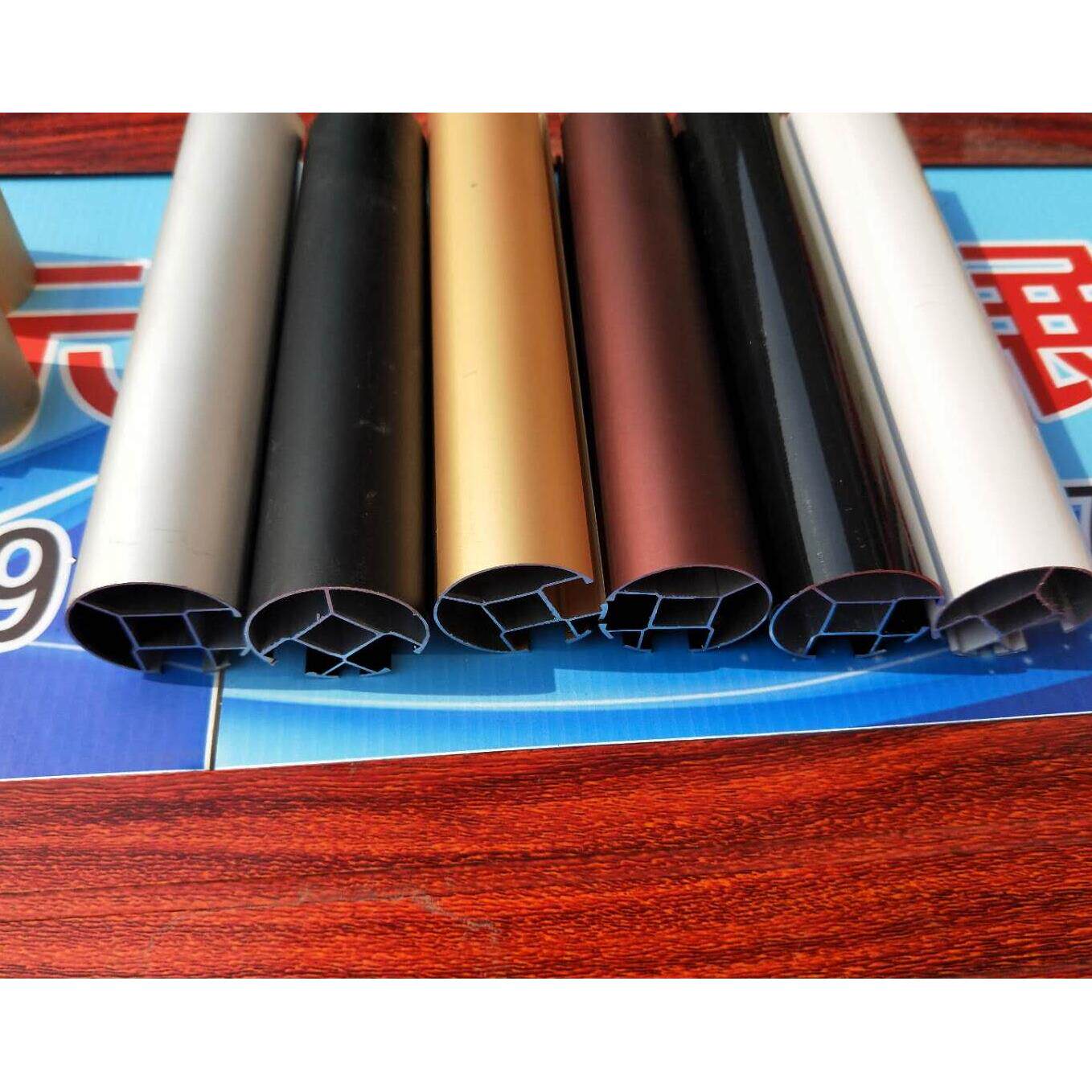 三佳铝业 誉彬 钛合金展柜展架铝型材精品玻璃柜材料铝木货架配件