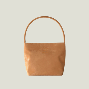 mucu尼龙包【张慧雯同款】韩国包包单肩包托特包腋下轻便绒面刺绣