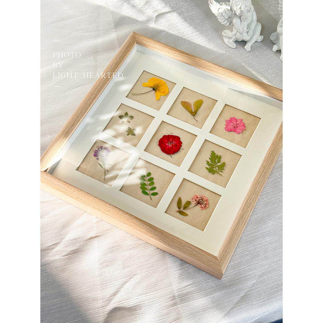 永生花干花压花植物标本覆古相框家居摆件装饰画壁挂手作生日礼物
