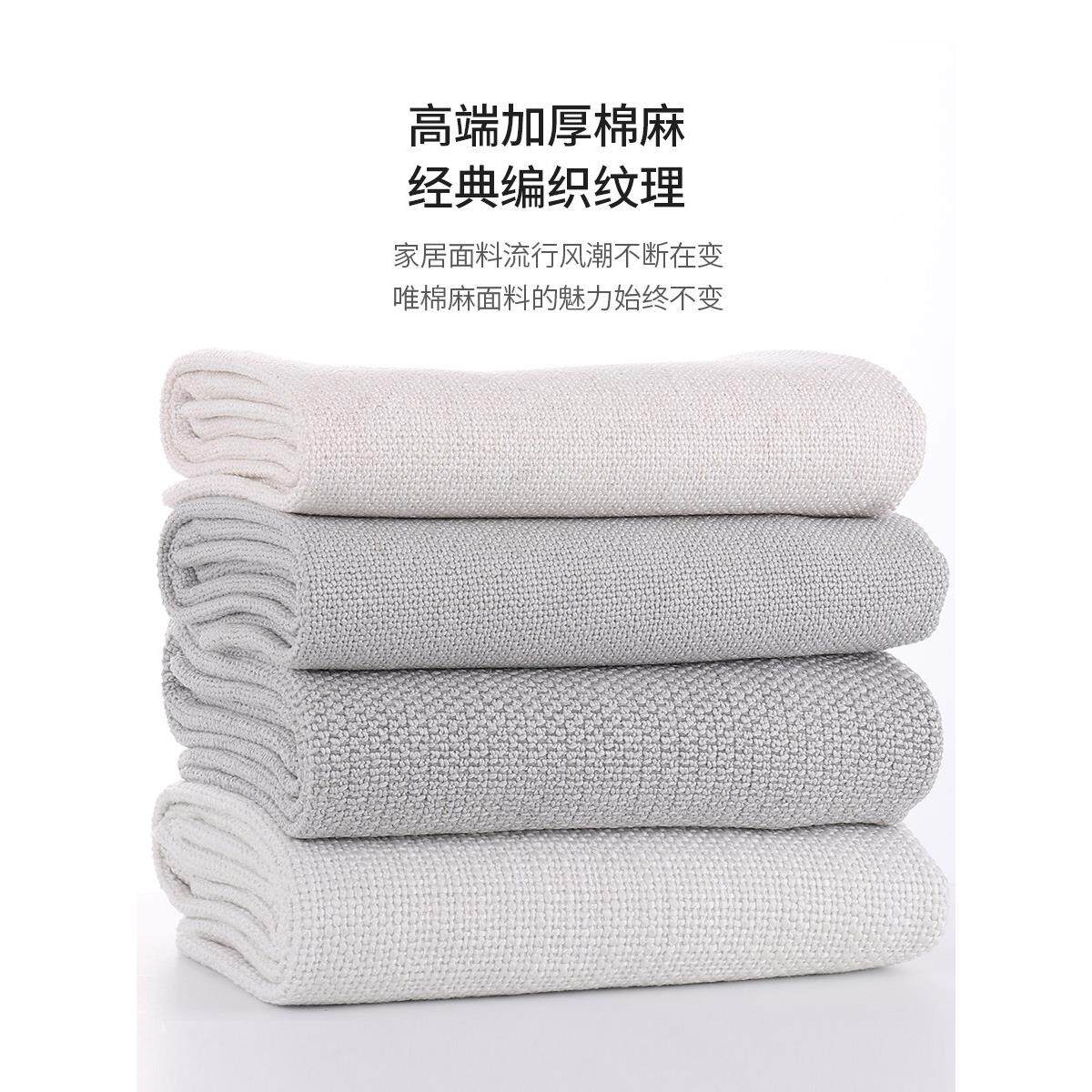 采购产品高端棉麻面料,加厚灰白色面料,定制中式实木沙发靠垫,
