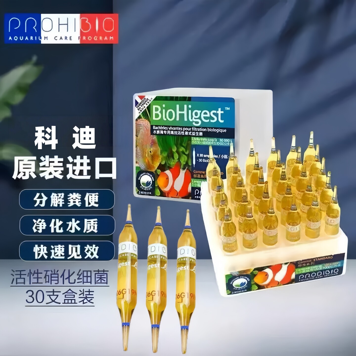 科迪硝化细菌 进口淡海水通用鱼缸专用水质稳定剂净水剂