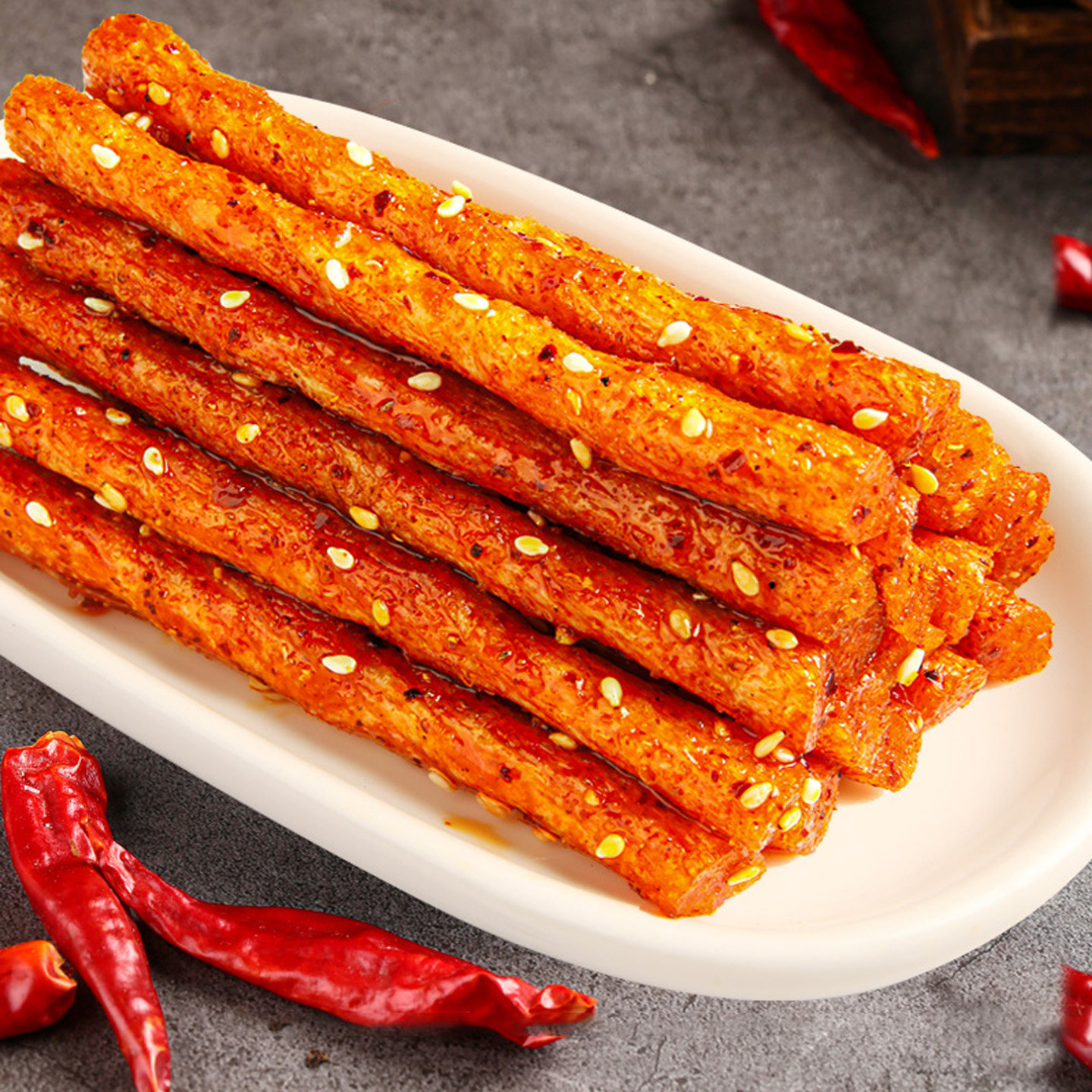 顶牛素牛筋棒小包装爆辣香辣条湖南特产网红追剧宿舍解馋休闲零食