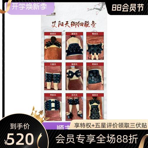 艾阳天御同款&李时珍灸罐细胞灸艾柱能量灸磁吸灸器灸具