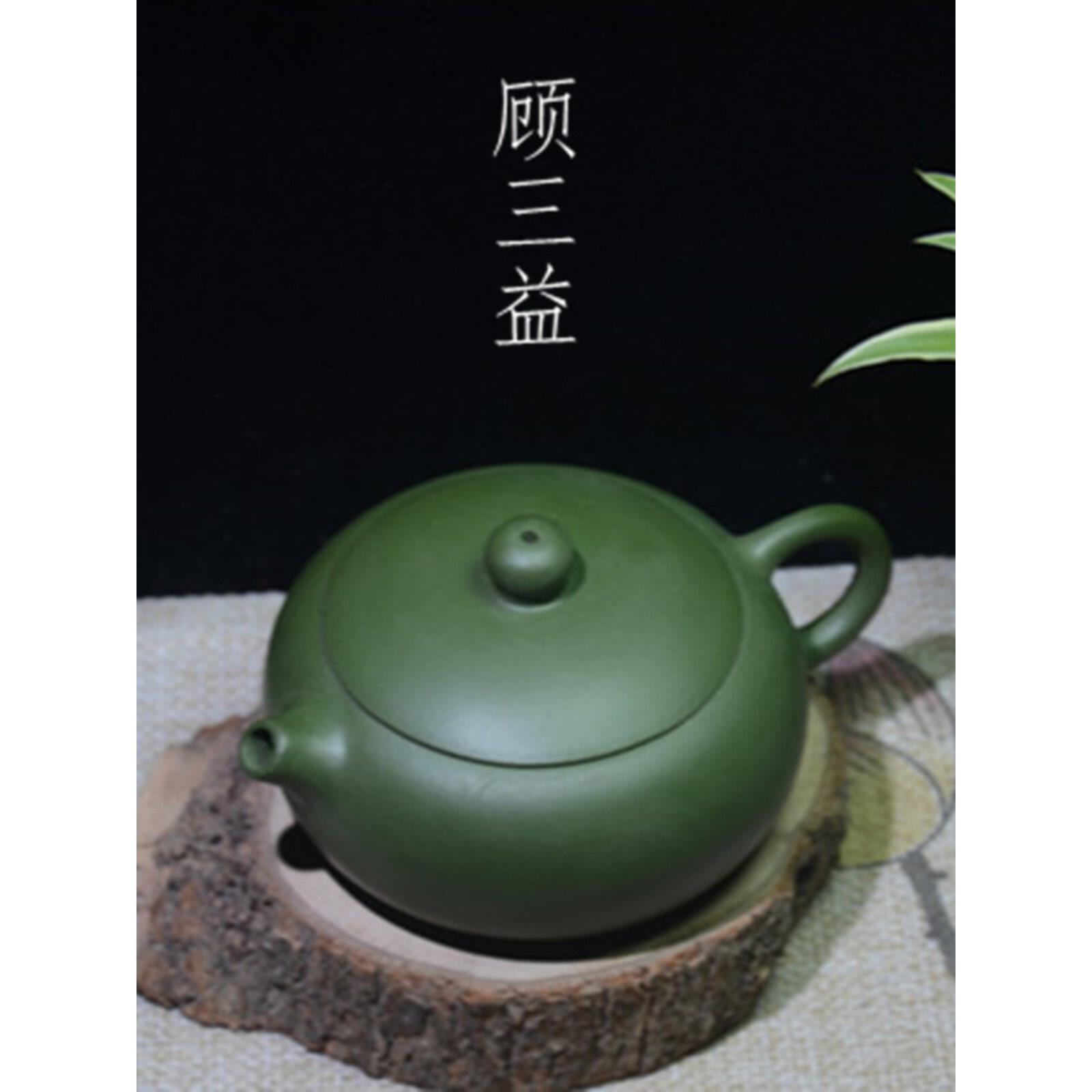 扁西施壶宜兴绿泥紫砂壶名家纯全手工小号功夫家用泡茶壶顾三益