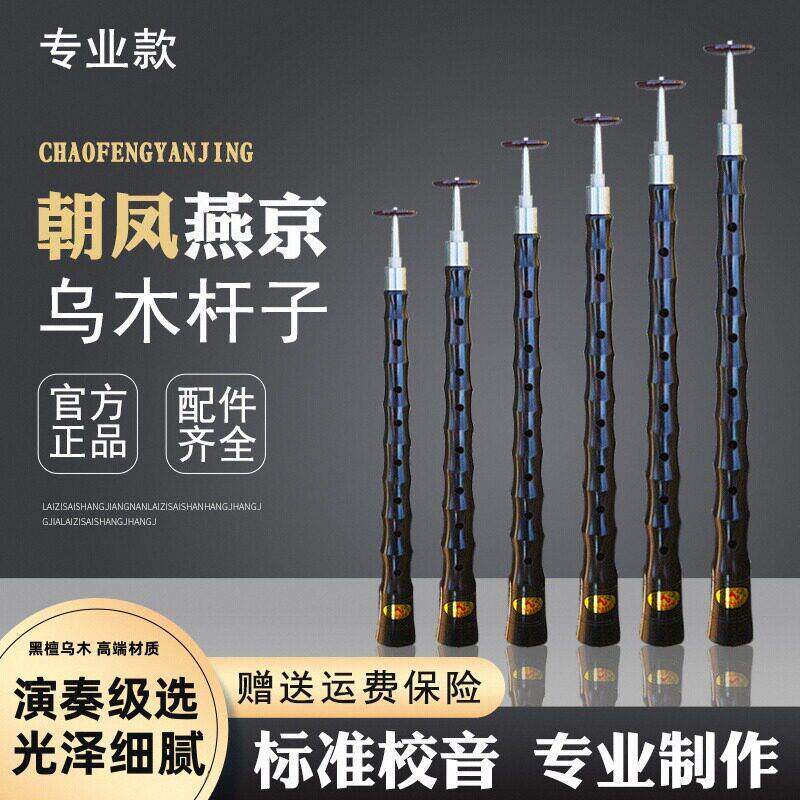 唢呐乐器专业杆子演奏级镜面堂红白喜事黑檀乌木降B/DC调大中小杆