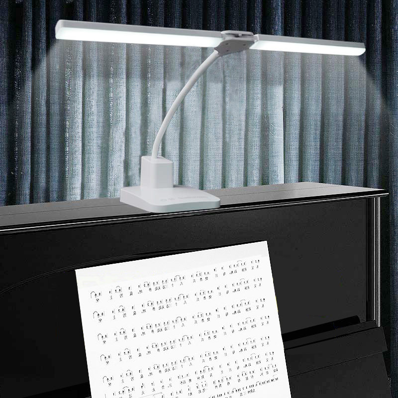 LED钢琴灯练琴专用护眼充插电两用式学习乐谱古筝弹吉他照明台灯