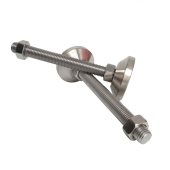 304不锈钢重型固定蹄脚 铁块定向调节脚调整脚底盘D60M8M10M12M16