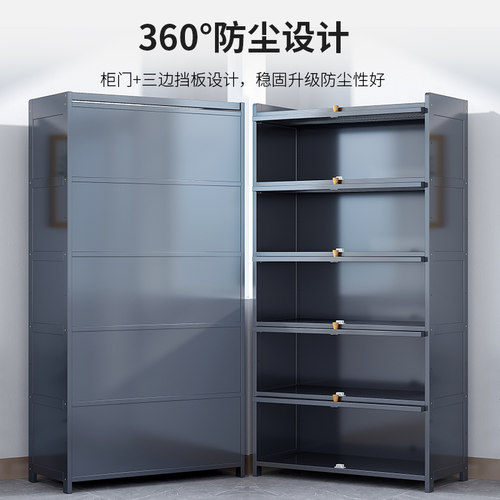 橱柜家用厨房置物架碗柜农村翻盖收纳柜子储物柜多层落地置物柜竹