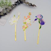 绿色银杏叶金属书签中国风古典文艺小清新简约镂空黄铜精致礼品