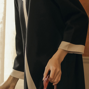 宽松显瘦气质大码 女装 百搭直筒裙子 新款 无谓撞色连衣裙女2021秋季