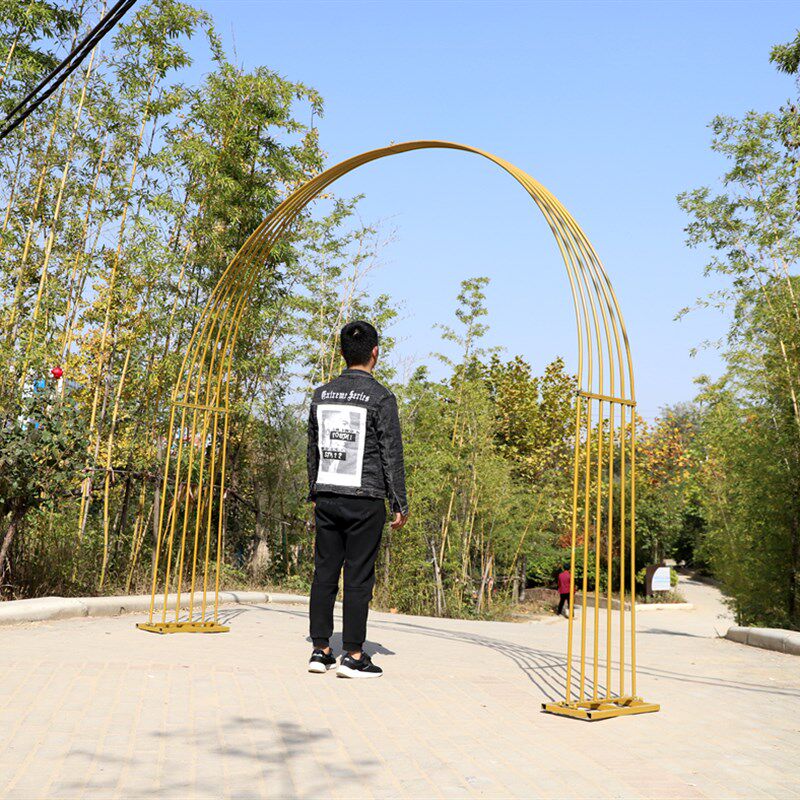 婚庆道具户外婚礼花门 舞台背景装饰森系拱门 迎宾区布置屏风摆件