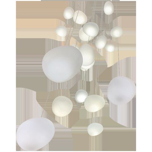 复式楼吊灯北欧设计师酒店大堂商铺中空别墅客厅loft艺术楼梯吊灯