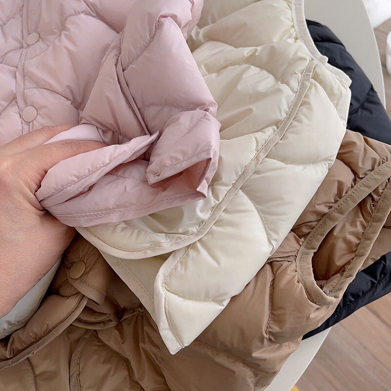 儿童羽绒服轻薄内胆秋冬马甲背心男女童圆领冬季保暖外套内穿外穿